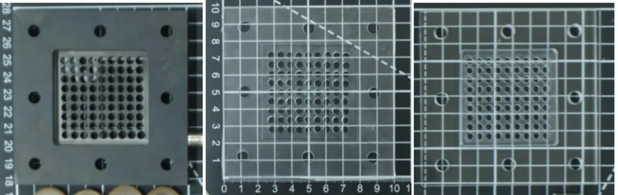 Fig. 3.9 Shape of Acrylic Plate, Graphite Plate and the PDMS 