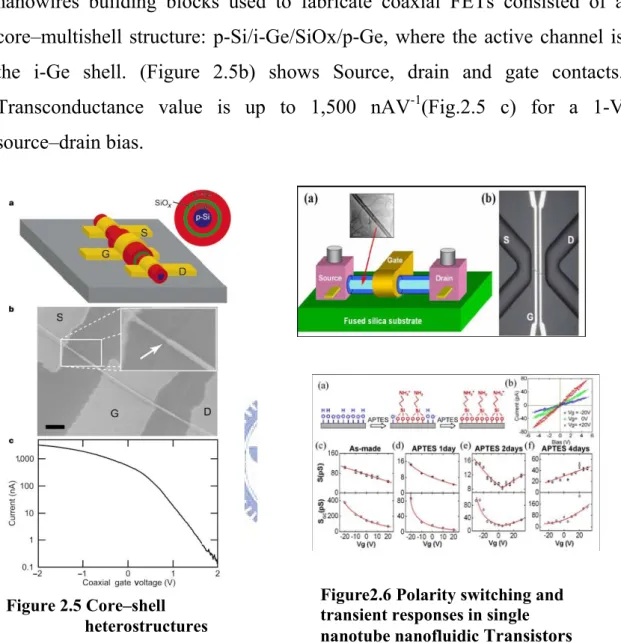 Figure 2.5 Core–shell                      heterostructures 