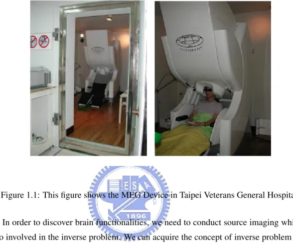 Figure 1.1: This figure shows the MEG Device in Taipei Veterans General Hospital.