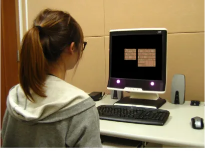 Figure 3.1: This photo shows Tobii T120 Eye-tracker and experiment environment.