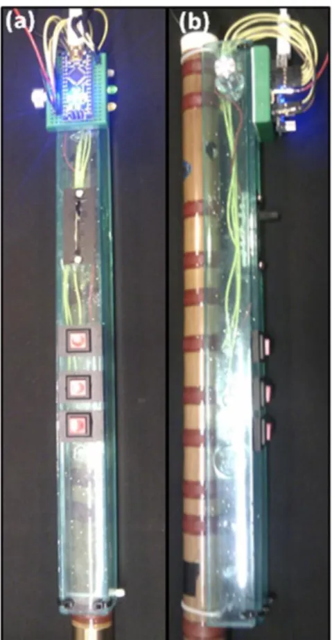 Figure 4: (a) Front view, (b) Side view of the proposed  controller. 