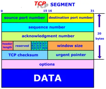 Figure 2-9 TCP Headings9    ( Figure Source [8] ) 