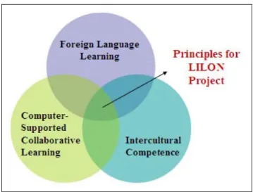 Figure 2. The design principles of the Learning of Intercultural Language over the Net 