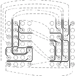 Fig 1 Simultaneous escape routing [1] 