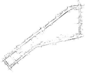 Fig. 12. The result without loop-closing. Information from moving object is filtered out.