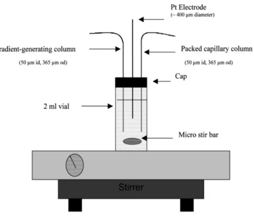Figure 2. Schematic repre- repre-sentation of the gradient CEC device.