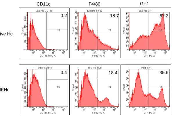Figure 3.  HKHc Live Hc CD11c F4/80 Gr-118.4 35.60.467.20.218.7(C) 