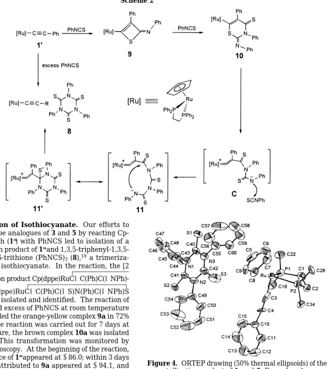 Figure 4. ORTEP drawing (50% thermal ellipsoids) of the cocrystallization product of 1′ and 8