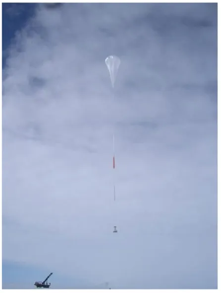 Fig. 5 Launching of ANITA-1 in Antarctica in December 2006 by NASA. 