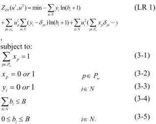 Table 3. Algorithm for getting a primal feasible solution for the PSD model  Step 1   Construct a minimal defense region by applying the labeling and the 