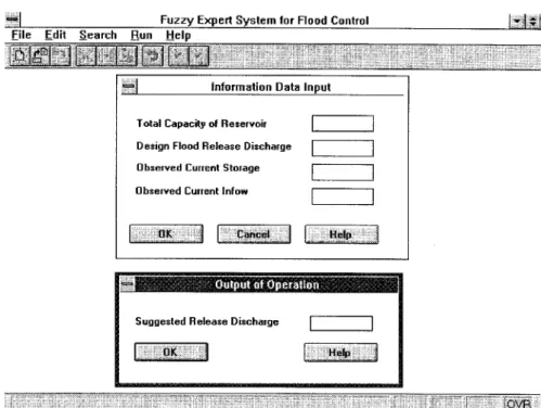 Figure 6. The main window of the fuzzy expert system.