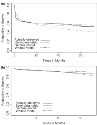 Figure 2. Logit transformation of the survival ratio W(t) between the survival functions of HIV-positive patients and that of the age- and gender-matched reference population generated by the Monte Carlo method