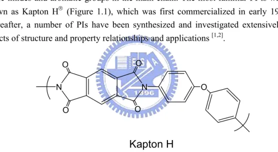 Figure 1.1 Chemical structure of Kapton H. 