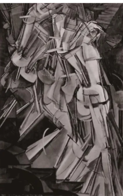圖 1-1    Marcel Duchamp, Nude Descending a Staircase, No. 2(1912) 