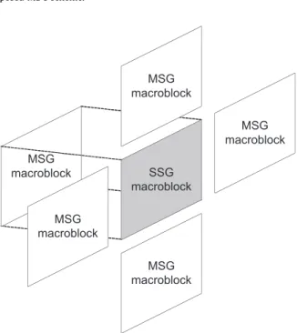 Fig. 3. The spatial and temporal relationship between MSG and SSG macroblocks.