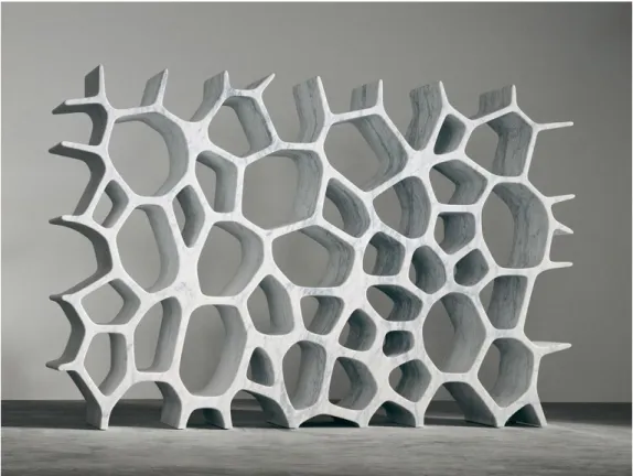 圖  2-20    Voronoi  Shelf,  Marc Newson,  2007  資料來源:  www.marc-newson.com 