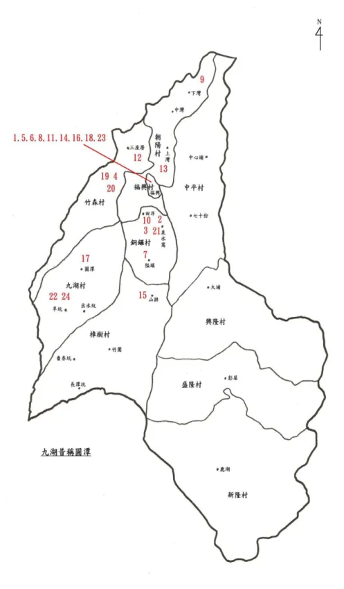 圖 5- 4 銅鑼媽祖天神良福神明所在區域  