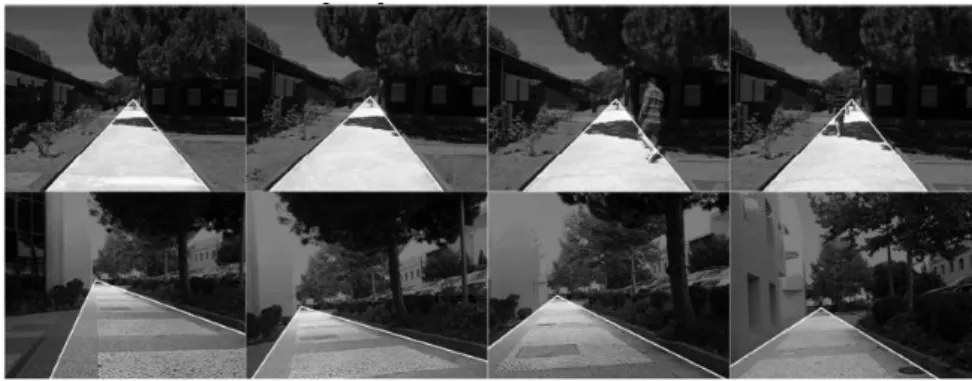 Figure 2-6 Some results of path detection in [8] 