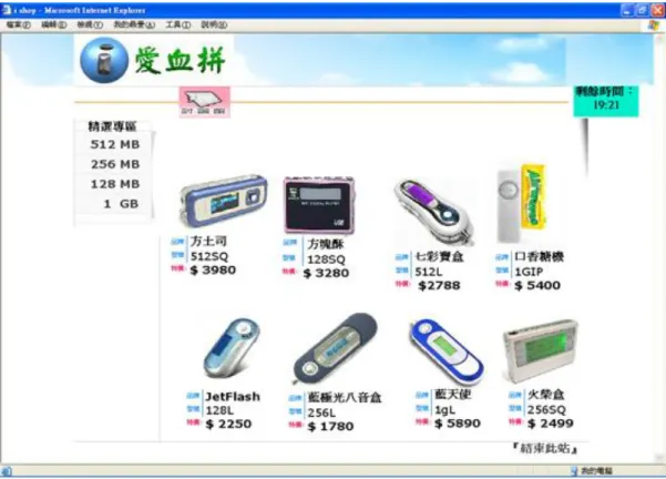 圖 4  有社群且有個人化設計的網站設計（有個人化設計，左側有精選專 區，依容量區分；有社群設計，每頁上方都有討論區圖示可點入。） 