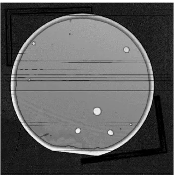 Figure 3-15 SAT image of wet oxide to PECVD TEOS bonding under  10KN, 250℃  and 30min by EVG 520 with modified clean pre-treatment 