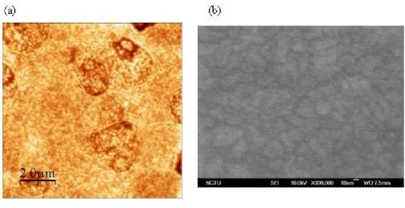 Figure 3-5 Anisotropic etching of silicon with 1.67 % TMAH solution and 30 % IPA. 