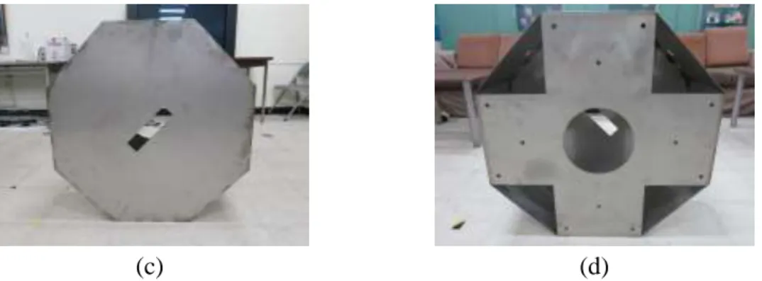 Figure  3.5  The  octagonal  container.  (a)  The  whole  appearance  of  the  octagonal  container