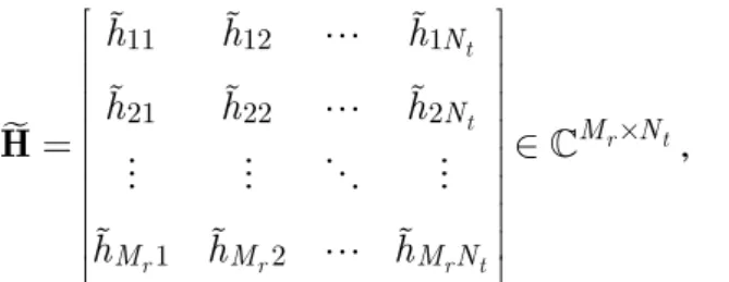 Fig. 2-1 MIMO system 