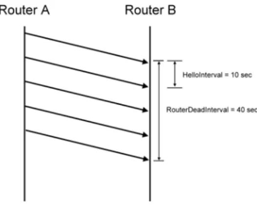 Figure 2.1: HelloInterval and RouterDeadInterval 