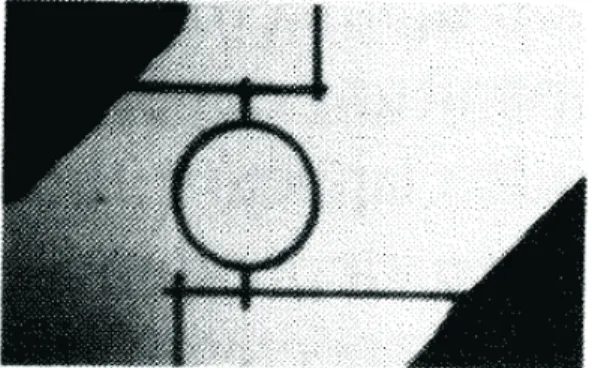 Figure 1.2: Transmission-electron micrograph of ring-shaped conductor [6]. The inside diameter of loop is 784 nm and the width of the wires is 41 nm (adapted from Ref.6).)