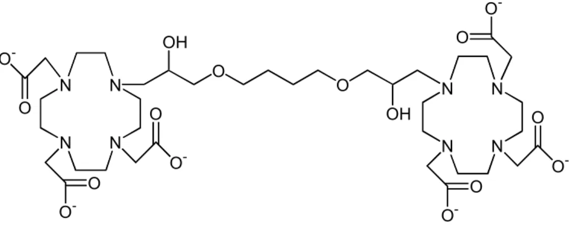 Fig. 1. Structural formula of [BO(DO3A) 2 ].