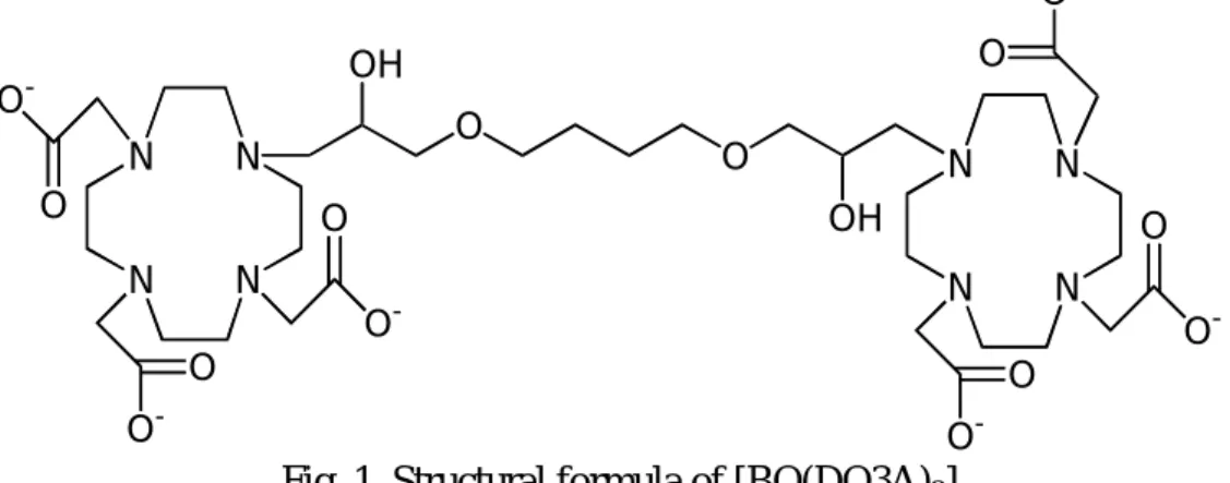 Fig. 1. Structural formula of [BO(DO3A) 2 ]. 