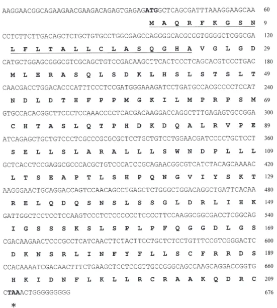 Fig. 3. Anguilla japonica. Nucleotide and deduced amino acid sequences of the Japanese eel prolactin hormone