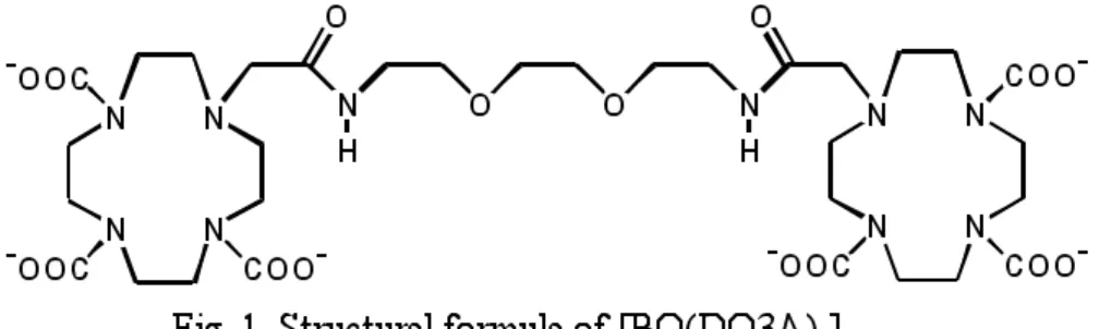 Fig. 1. Structural formula of [BO(DO3A) 2 ]. 
