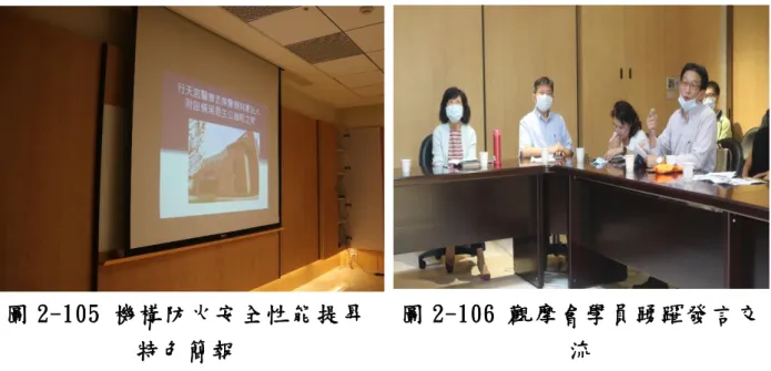 圖 2-105 機構防火安全性能提昇 特色簡報 