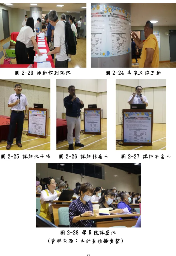 圖 2-23 活動報到現況  圖 2-24 專家交流互動 