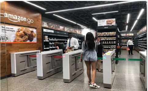 圖 4-5、Amazon Go 店門口[78] 