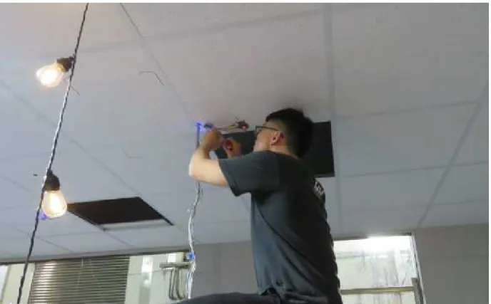 圖 3- 31  感測模組更換與測試  (資料來源：本研究自行拍攝) 