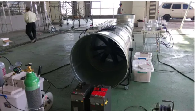 圖 2-16    本案捲吸增強變頻式風機系統後方可見其風扇葉片 
