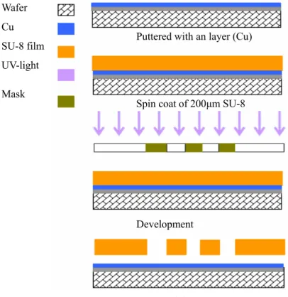 Figure 9. The fabrication process of microgripper 