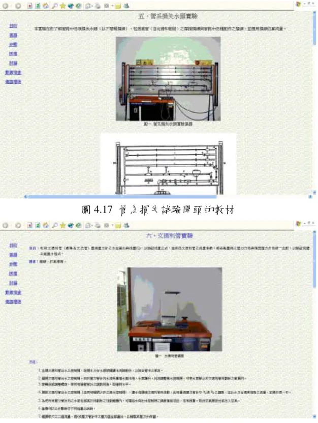 圖 4.17  管系損失試驗開頭的教材