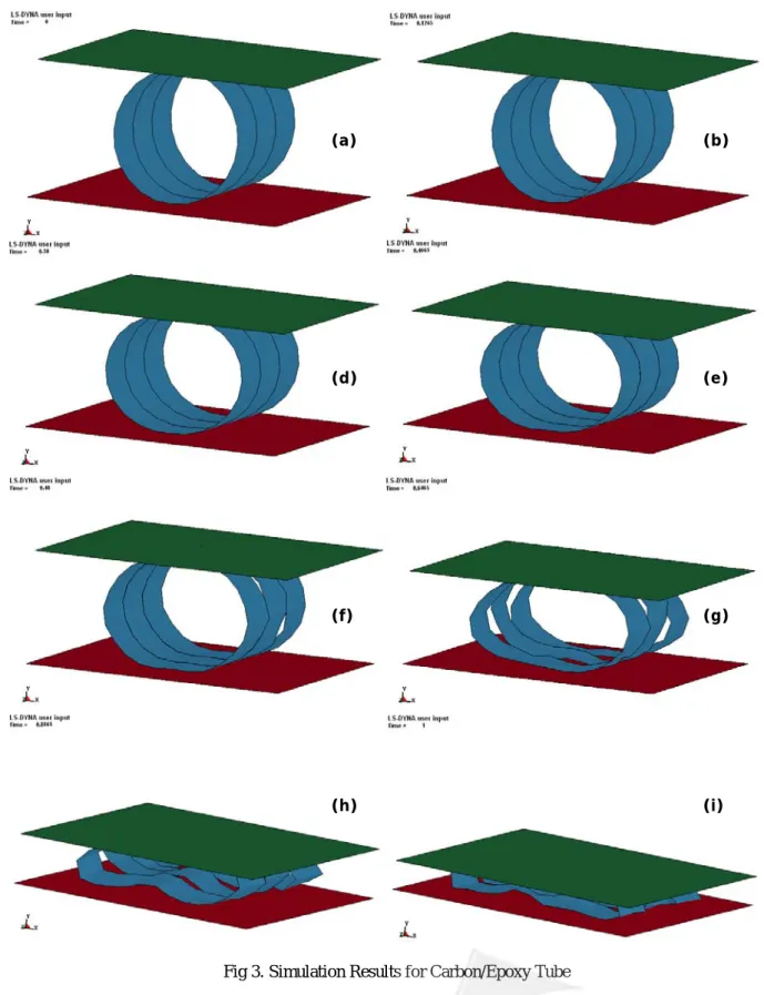 Fig 3. Simulation Results for Carbon/Epoxy Tube 