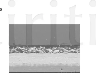 圖  3-6 SOP8-A of Glue Thickness after TCT 1000cycle: 4.55μm              圖 3-7Normal of Glue Thickness:38.01μm 