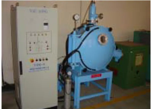 Fig. 4  Photograph and the inserted schematic  illustration and of the ECAP facility installed in Sun  Yat-Sen Univ (Subproject III) 