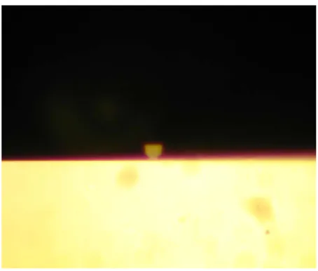 Fig. 3.11 Double layer photoresist (OCG825/AZ4210)  9.  Air dry and soft bake at hotplate 100 o C for 1 min