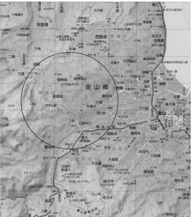 圖 1-1  重和地區之交通位置圖 