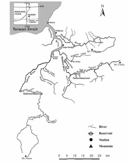 Figure 1. Map of Tanshui River Basin system.