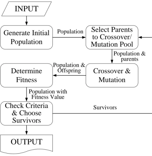 Fig. 1. Flowchart of the simple genetic algorithm. 