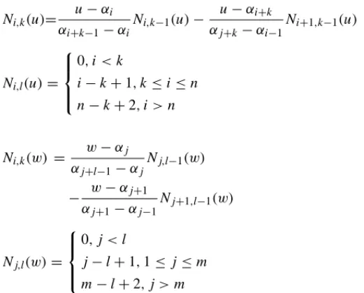 Fig. 3. The Bezier curves.