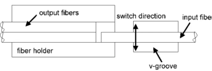 Figure 1. Fiber-to-fiber switch configuration.