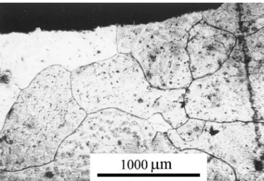 Figure 4 Microstructure of the Cu specimen after PECS at 1080 ◦ C for 1 min.